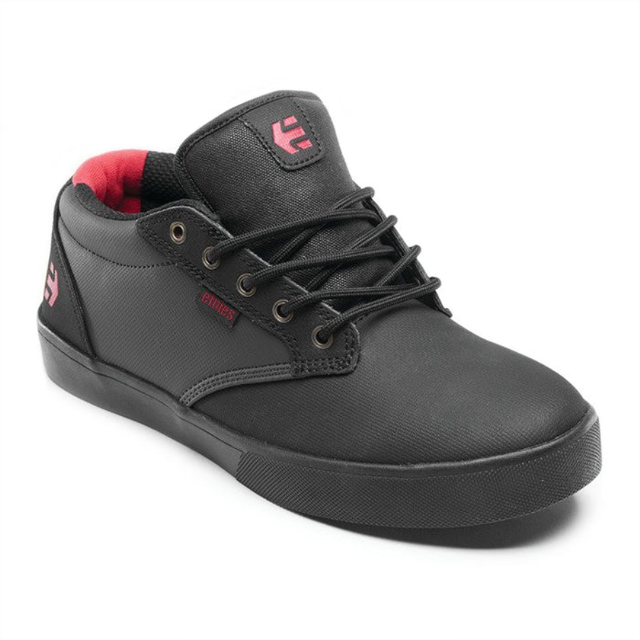 Etnies Jameson Mid Crank Preto/cinza Escuro/vermelho
