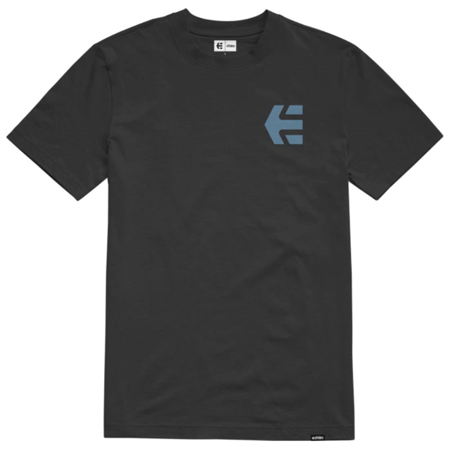 Camiseta Etnies Mtn Label Preta/azul