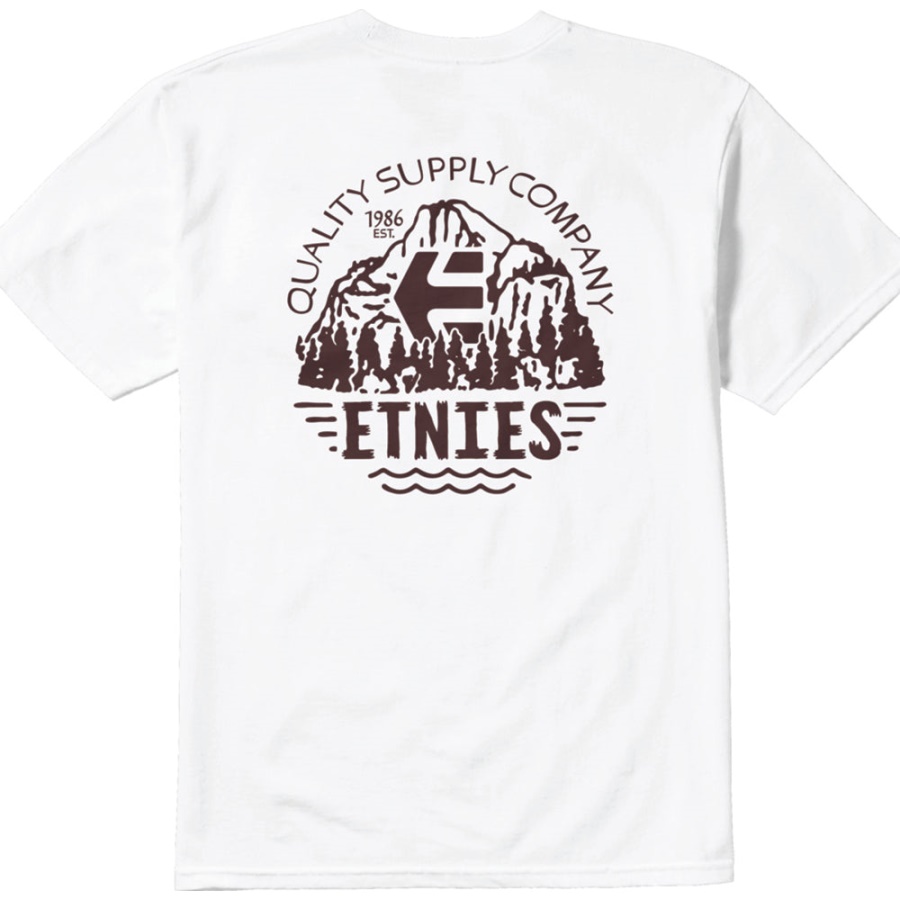 Camiseta Branca De Qualidade Etnies Mtn