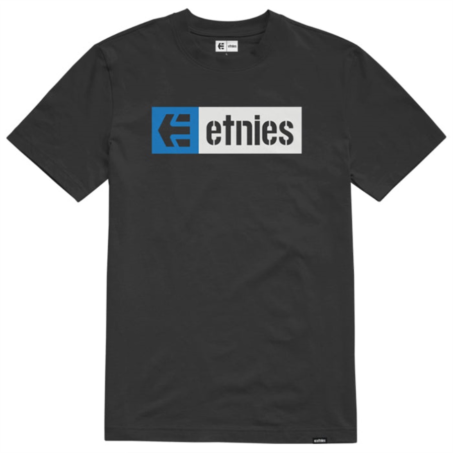 Camiseta Etnies New Box Ss Preta/branca