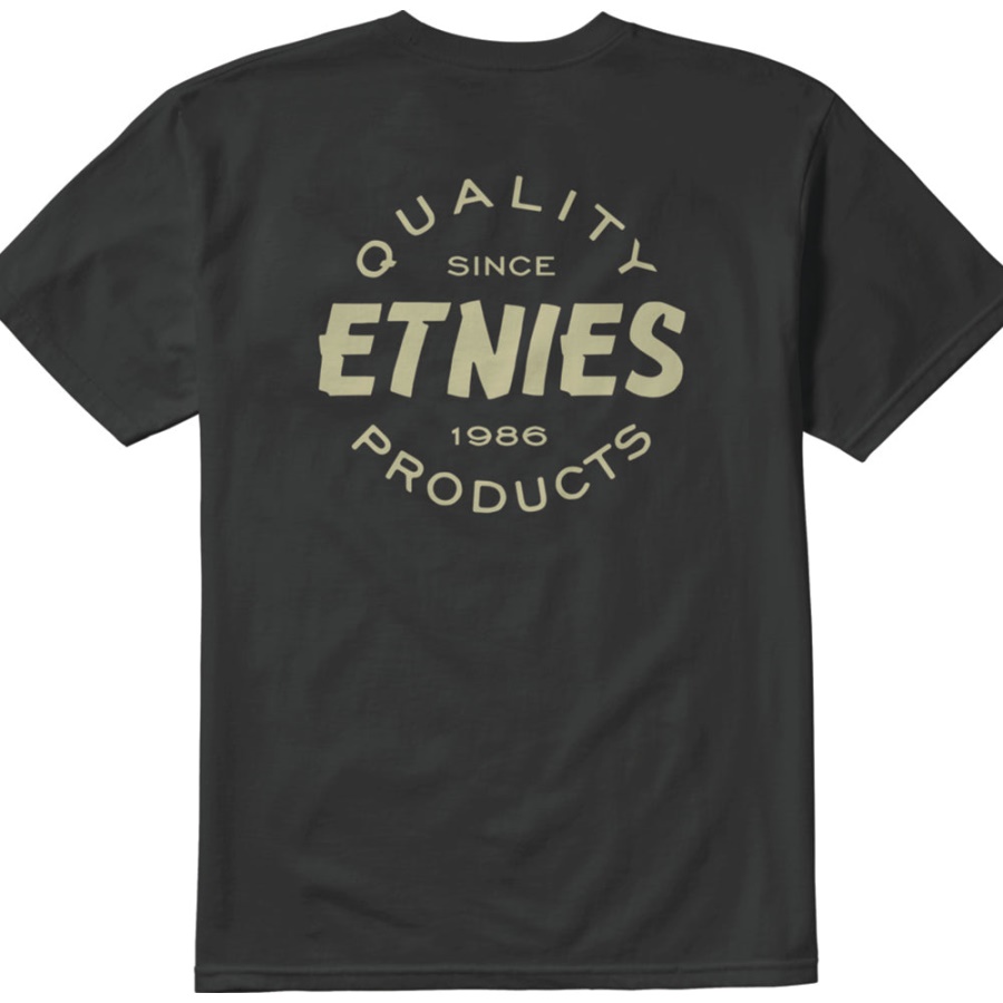 Etnies Nova Camiseta Preta De Qualidade