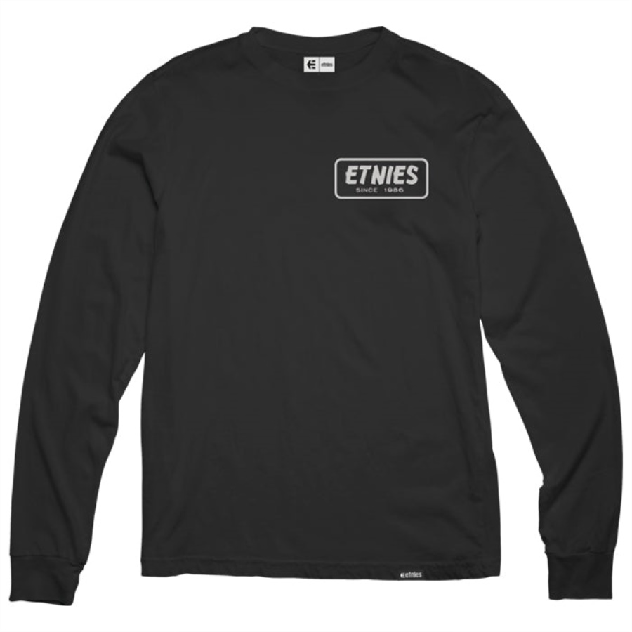 Camiseta Etnies Qualidade Ls Preto/branco
