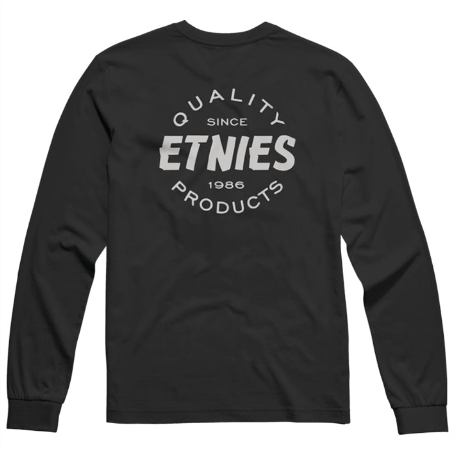 Camiseta Etnies Qualidade Ls Preto/branco