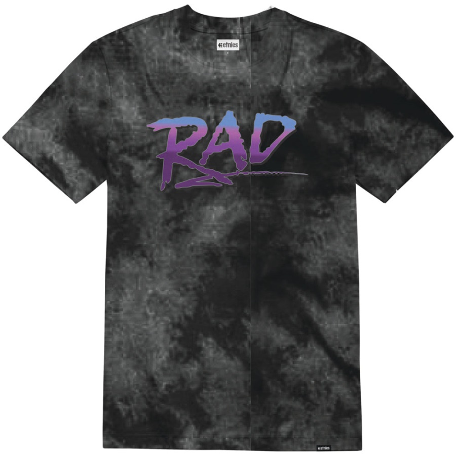 Camiseta Etnies Rad Wash Preta/roxa