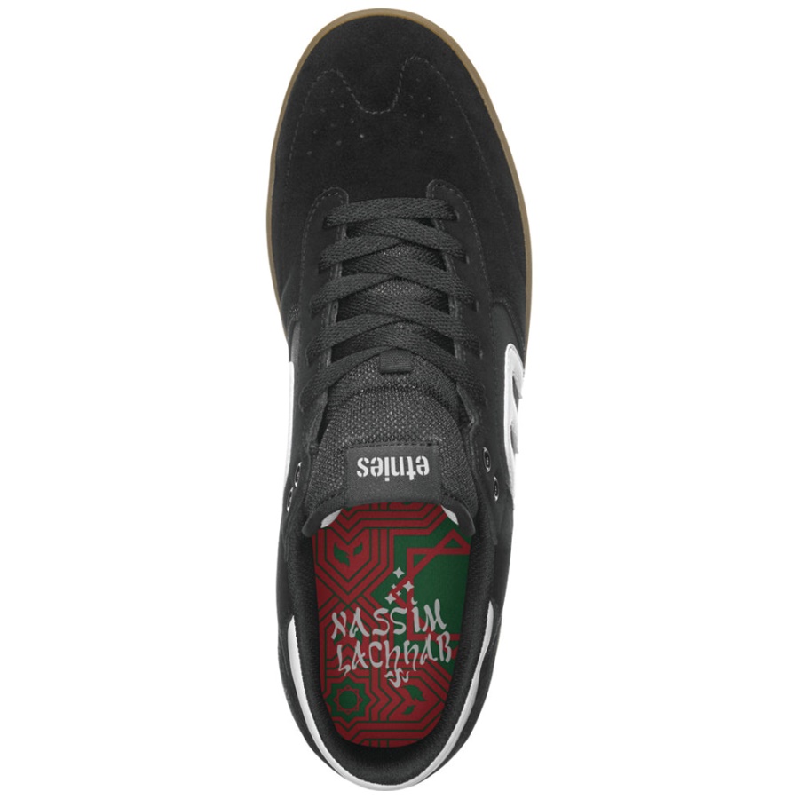 Leira Etnies Preto/goma/branco